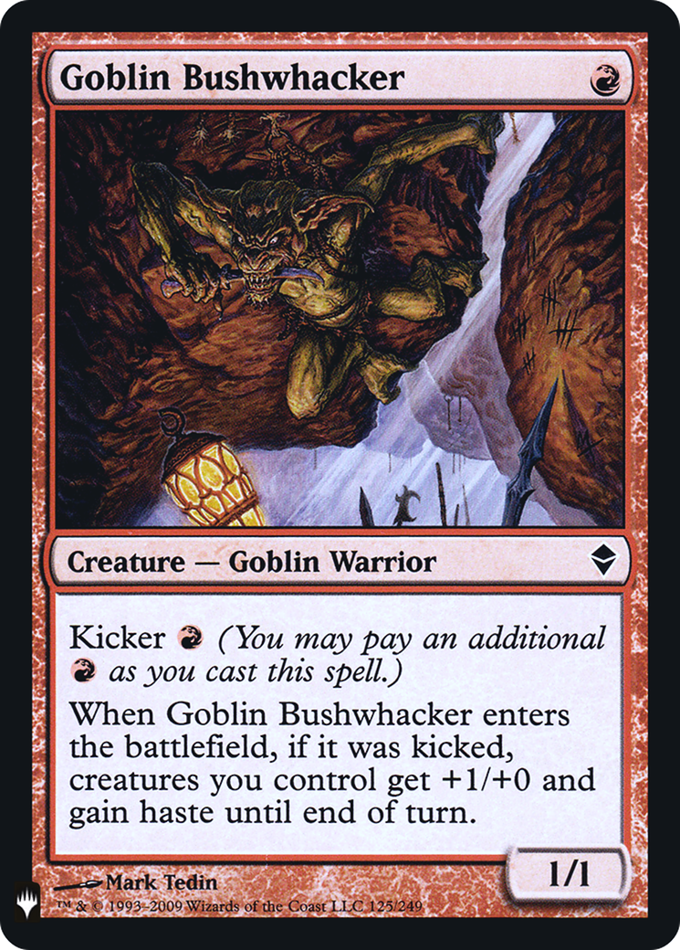 Goblin Bushwhacker (FMB1-052) - Mystery Booster Retail Edition Foils Foil - Premium MTG Single from Wizards of the Coast - Just $2.02! Shop now at Game Crave Tournament Store