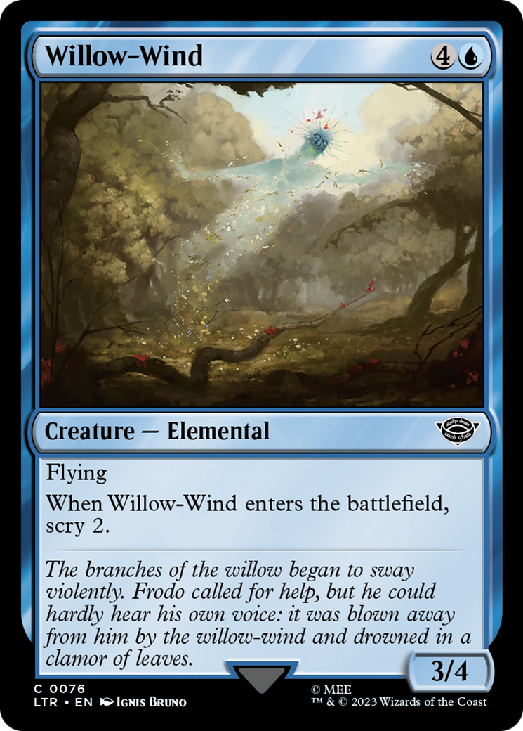 Willow-Wind (LTR-076) - The Lord of the Rings: Tales of Middle-earth - Premium MTG Single from Wizards of the Coast - Just $0.08! Shop now at Game Crave Tournament Store