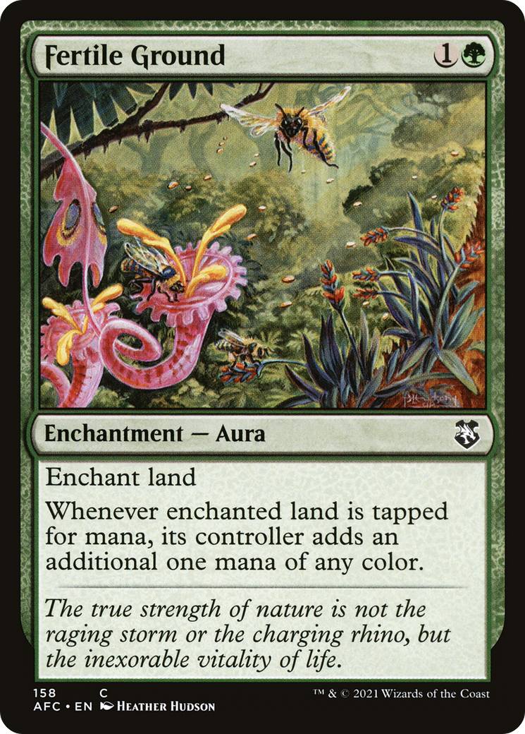 Fertile Ground (AFC-158) - Forgotten Realms Commander - Premium MTG Single from Wizards of the Coast - Just $0.33! Shop now at Game Crave Tournament Store