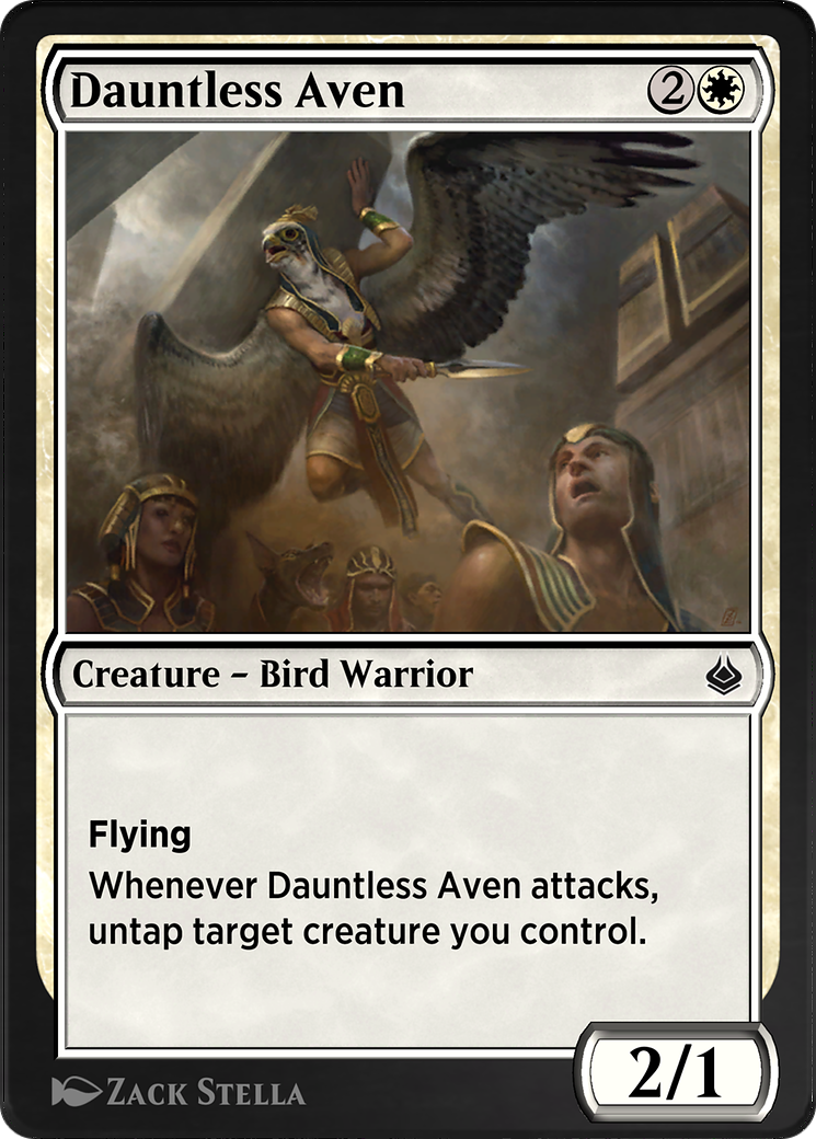 Dauntless Aven (AKR-012) - Amonkhet Remastered - Premium MTG Single from Wizards of the Coast - Just $0! Shop now at Game Crave Tournament Store