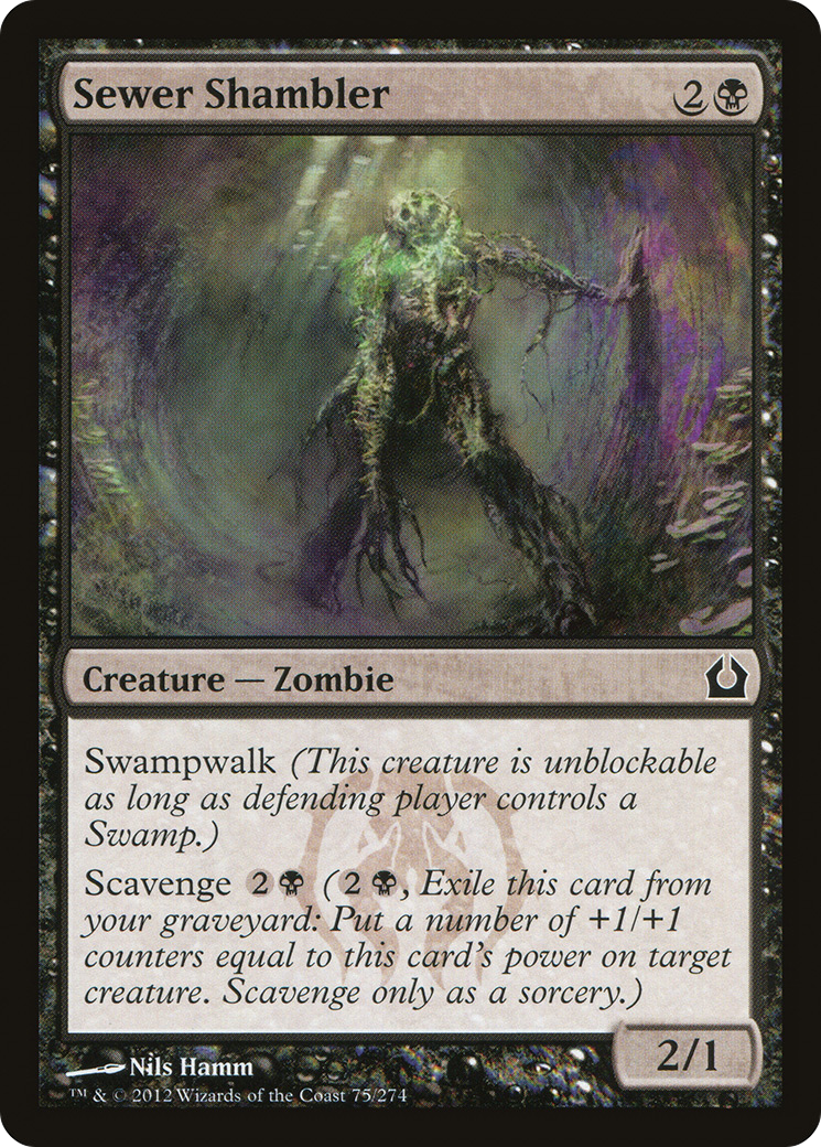 Sewer Shambler (RTR-075) - Return to Ravnica Foil - Premium MTG Single from Wizards of the Coast - Just $0.08! Shop now at Game Crave Tournament Store
