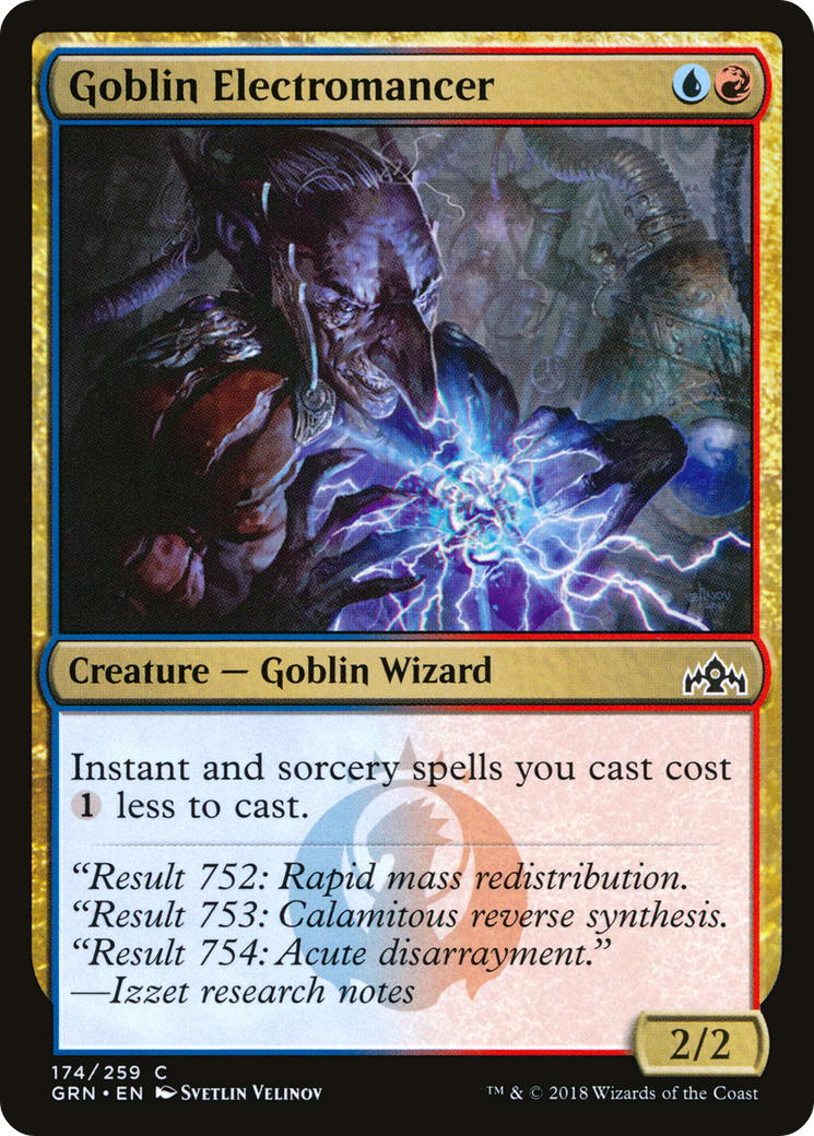 Goblin Electromancer (GRN-174) - Guilds of Ravnica - Premium MTG Single from Wizards of the Coast - Just $0.08! Shop now at Game Crave Tournament Store