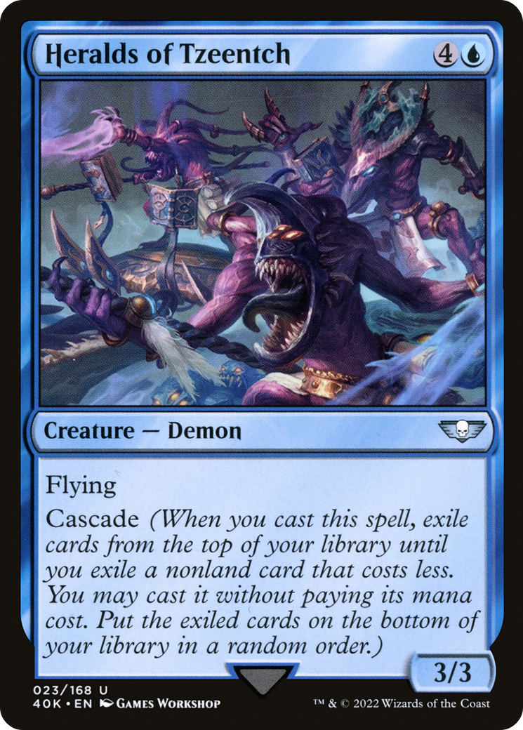 Heralds of Tzeentch (40K-023) - Warhammer 40,000 Commander - Premium MTG Single from Wizards of the Coast - Just $0.10! Shop now at Game Crave Tournament Store