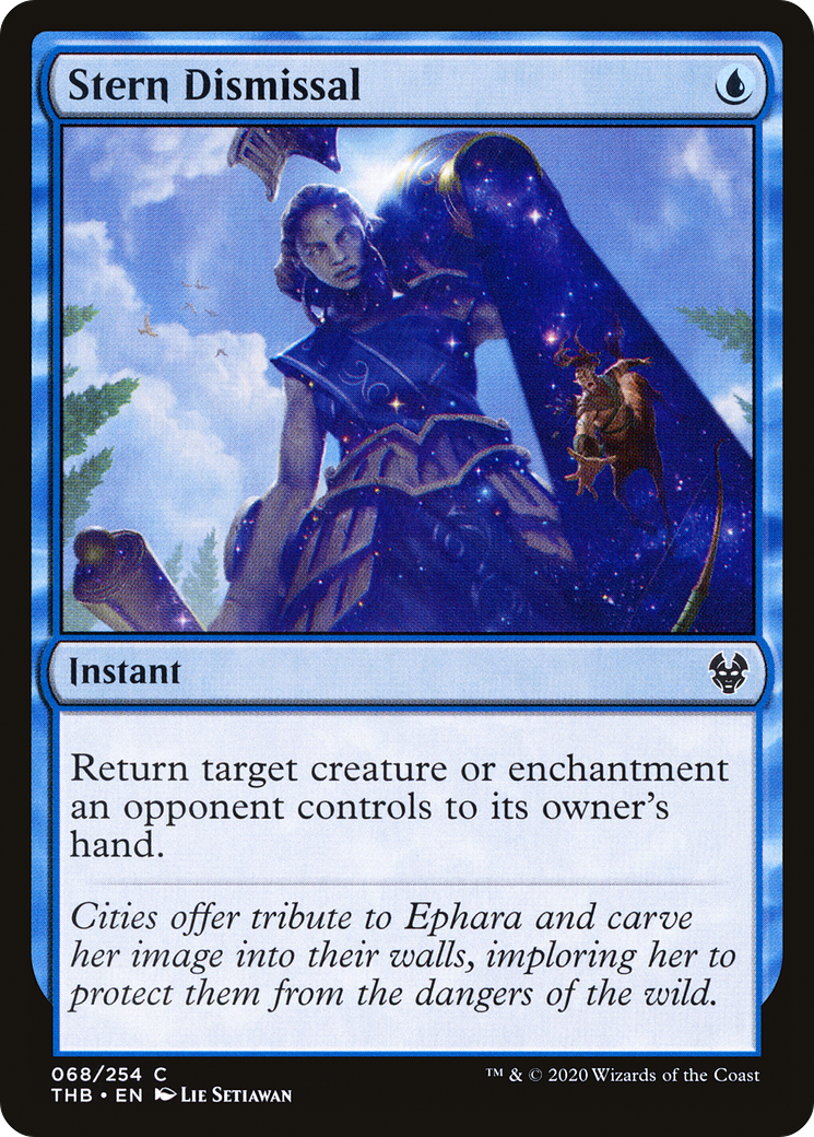 Stern Dismissal (THB-068) - Theros Beyond Death Foil - Premium MTG Single from Wizards of the Coast - Just $0.08! Shop now at Game Crave Tournament Store