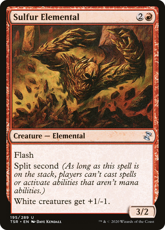 Sulfur Elemental (TSR-195) - Time Spiral Remastered Foil - Premium MTG Single from Wizards of the Coast - Just $0.08! Shop now at Game Crave Tournament Store