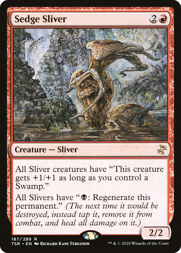 Sedge Sliver (TSR-187) - Time Spiral Remastered - Premium MTG Single from Wizards of the Coast - Just $0.15! Shop now at Game Crave Tournament Store