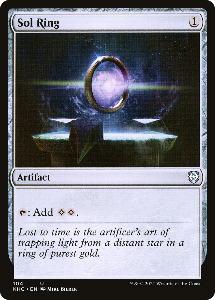 Sol Ring (KHC-104) - Kaldheim Commander - Premium MTG Single from Wizards of the Coast - Just $0.32! Shop now at Game Crave Tournament Store