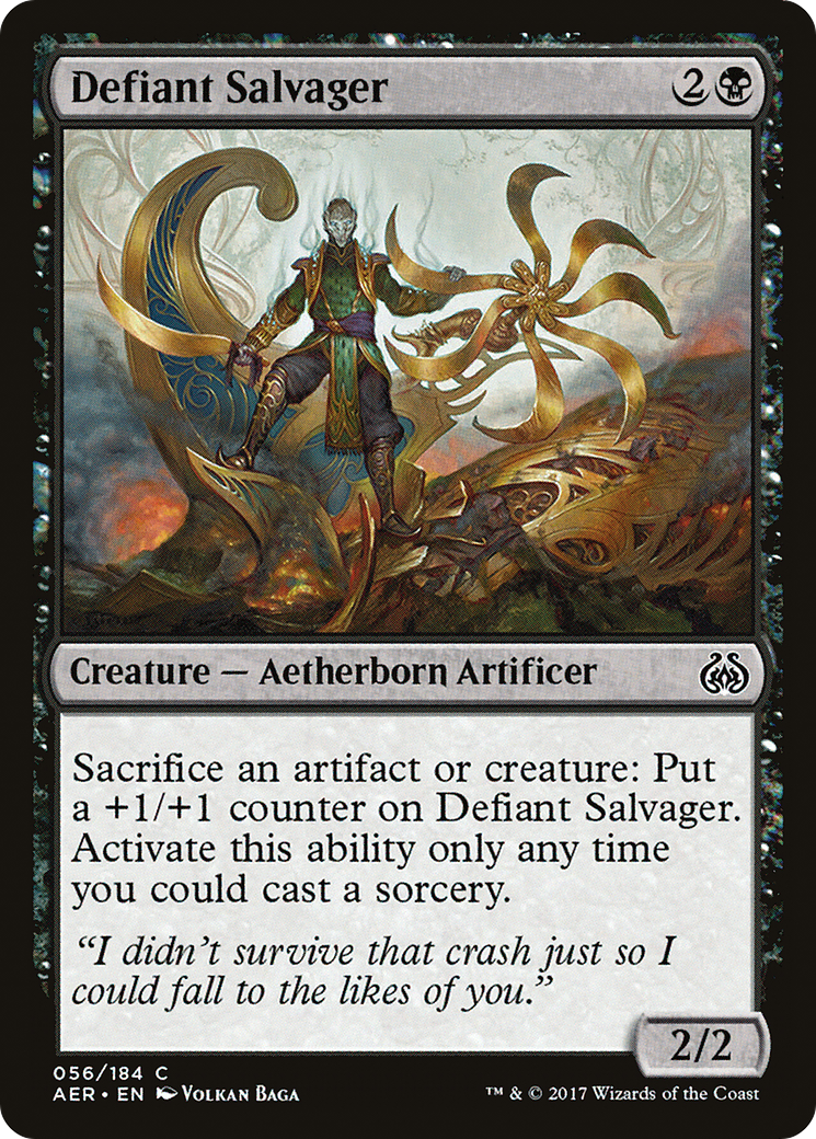 Defiant Salvager (AER-056) - Aether Revolt Foil - Premium MTG Single from Wizards of the Coast - Just $0.08! Shop now at Game Crave Tournament Store