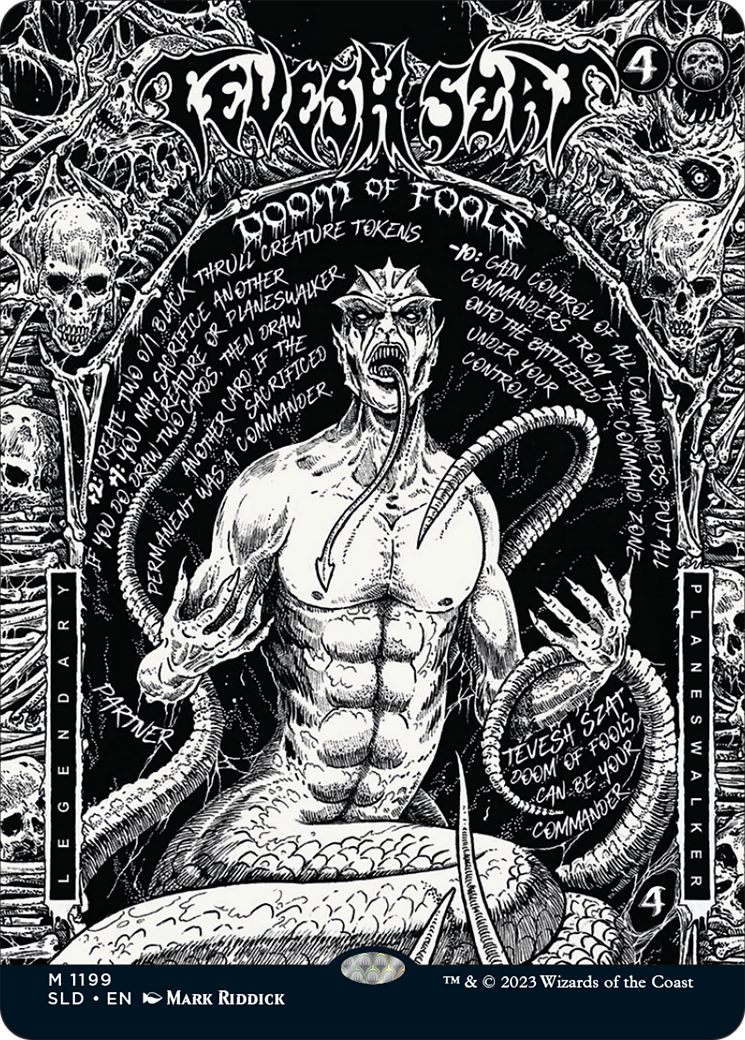 Tevesh Szat, Doom of Fools (SLD-1199) - Secret Lair Drop: (Full Art) Foil - Premium MTG Single from Wizards of the Coast - Just $5.67! Shop now at Game Crave Tournament Store