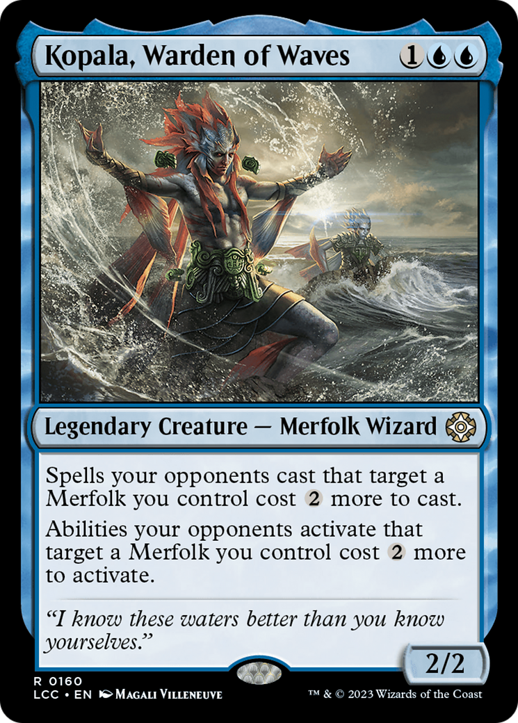 Kopala, Warden of Waves (LCC-160) - The Lost Caverns of Ixalan Commander - Premium MTG Single from Wizards of the Coast - Just $0.08! Shop now at Game Crave Tournament Store