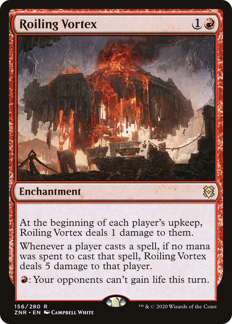 Roiling Vortex (ZNR-156) - Zendikar Rising - Premium MTG Single from Wizards of the Coast - Just $0.63! Shop now at Game Crave Tournament Store