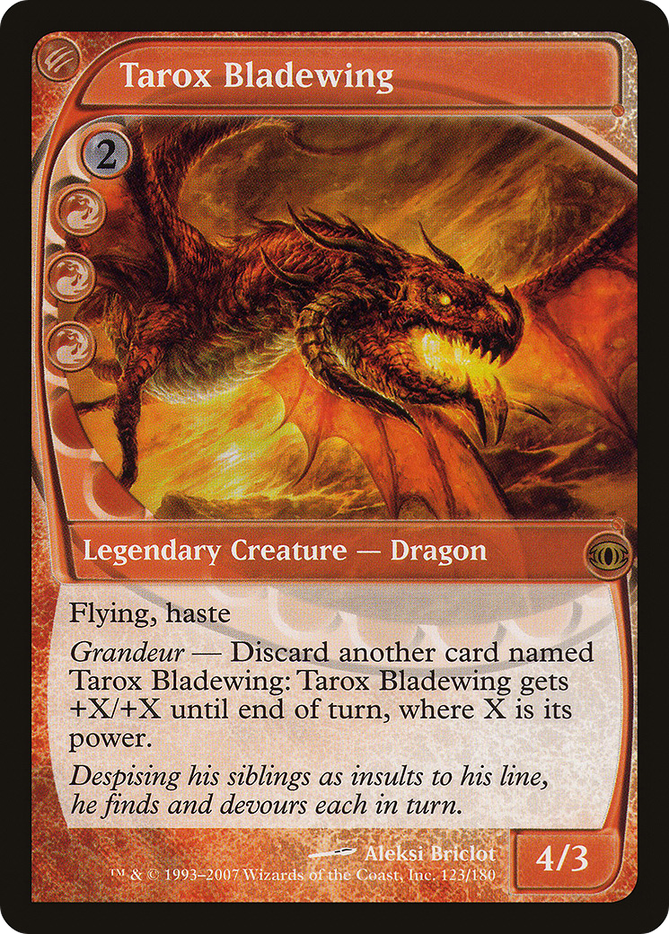 Tarox Bladewing (FUT-123) - Future Sight - Premium MTG Single from Wizards of the Coast - Just $0.11! Shop now at Game Crave Tournament Store