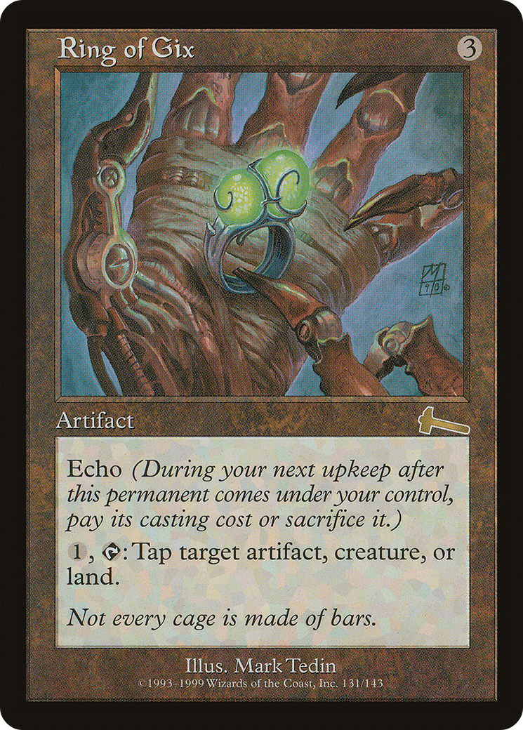 Ring of Gix (ULG-131) - Urza's Legacy Foil - Premium MTG Single from Wizards of the Coast - Just $26.32! Shop now at Game Crave Tournament Store
