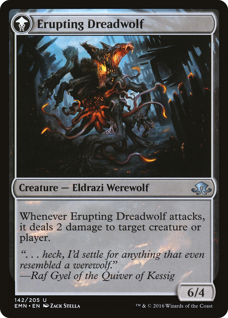 Smoldering Werewolf // Erupting Dreadwolf (EMN-142) - Eldritch Moon: (mooneldrazidfc) Foil - Premium MTG Single from Wizards of the Coast - Just $0.24! Shop now at Game Crave Tournament Store