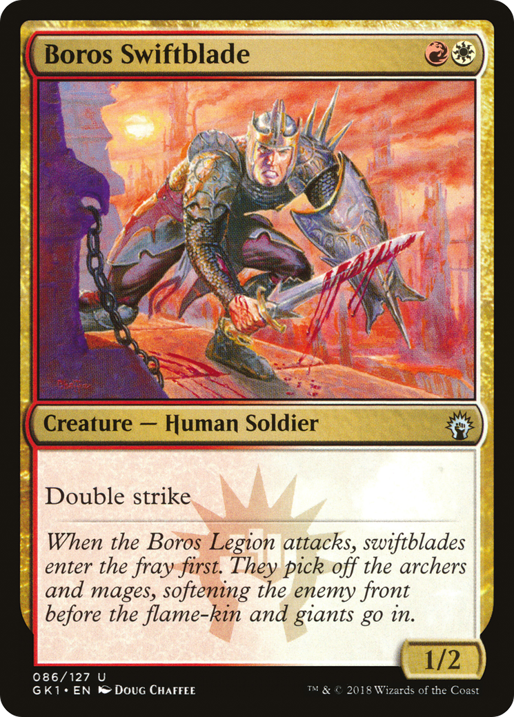Boros Swiftblade (GK1-086) - GRN Guild Kit - Premium MTG Single from Wizards of the Coast - Just $0.08! Shop now at Game Crave Tournament Store