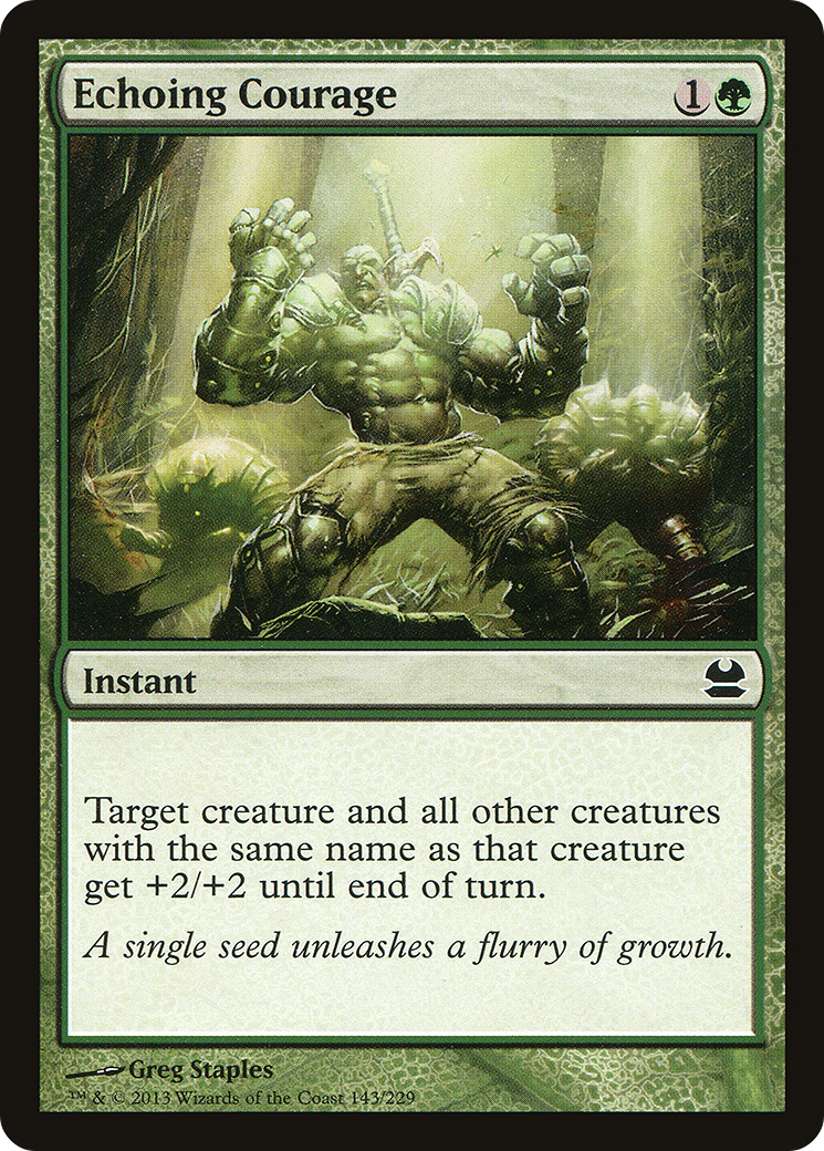 Echoing Courage (MMA-143) - Modern Masters - Premium MTG Single from Wizards of the Coast - Just $0.25! Shop now at Game Crave Tournament Store