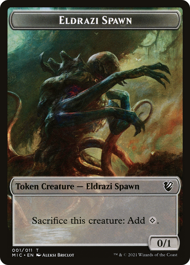 Eldrazi Spawn (TMIC-001) - Midnight Hunt Commander Tokens - Premium MTG Single from Wizards of the Coast - Just $0! Shop now at Game Crave Tournament Store