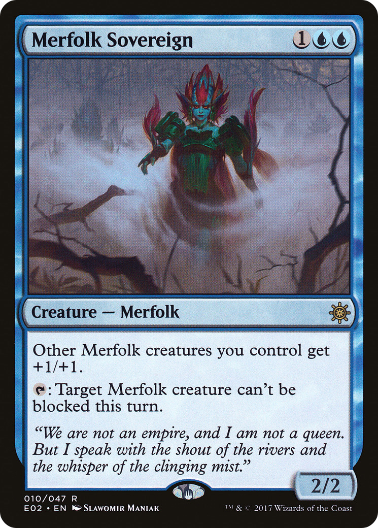 Merfolk Sovereign (E02-010) - Explorers of Ixalan - Premium MTG Single from Wizards of the Coast - Just $0.14! Shop now at Game Crave Tournament Store