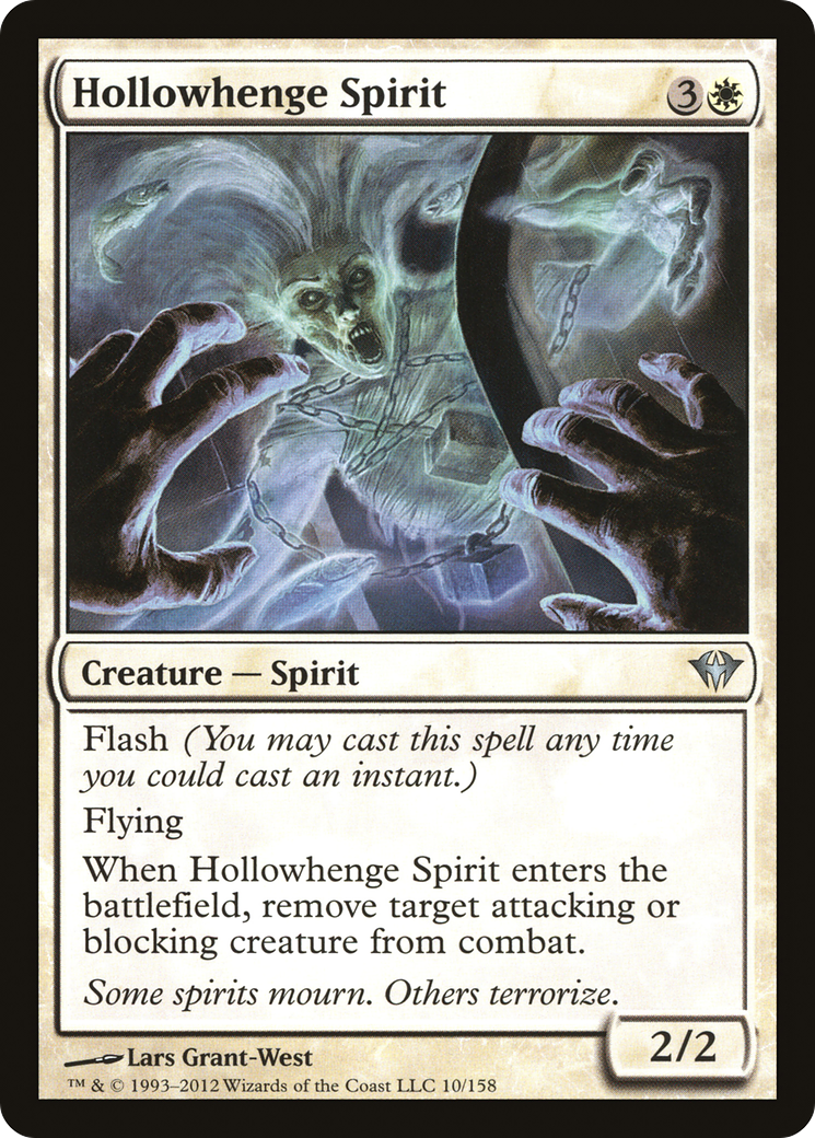 Hollowhenge Spirit (DKA-010) - Dark Ascension Foil - Premium MTG Single from Wizards of the Coast - Just $0.36! Shop now at Game Crave Tournament Store