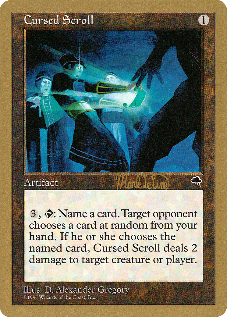 Cursed Scroll (WC99-MLP281) - World Championship Decks 1999 - Premium MTG Single from Wizards of the Coast - Just $0.38! Shop now at Game Crave Tournament Store