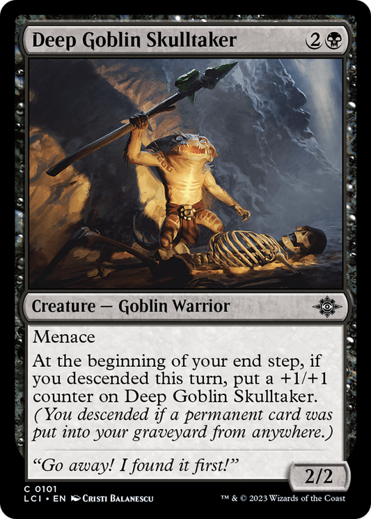 Deep Goblin Skulltaker (LCI-101) - The Lost Caverns of Ixalan - Premium MTG Single from Wizards of the Coast - Just $0.08! Shop now at Game Crave Tournament Store