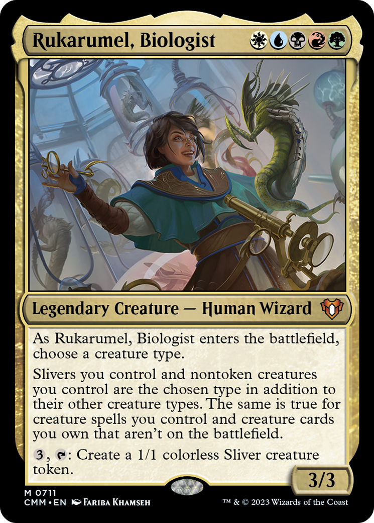 Rukarumel, Biologist (CMM-711) - Commander Masters Foil - Premium MTG Single from Wizards of the Coast - Just $0.27! Shop now at Game Crave Tournament Store