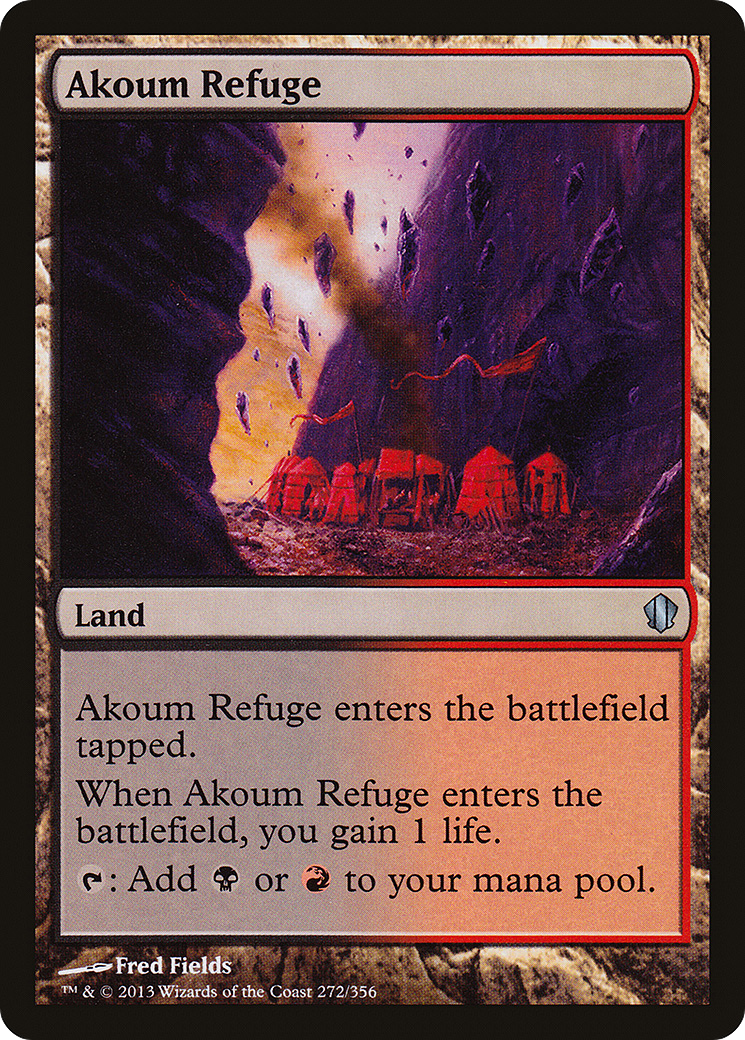 Akoum Refuge (C13-272) - Commander 2013 - Premium MTG Single from Wizards of the Coast - Just $0.08! Shop now at Game Crave Tournament Store