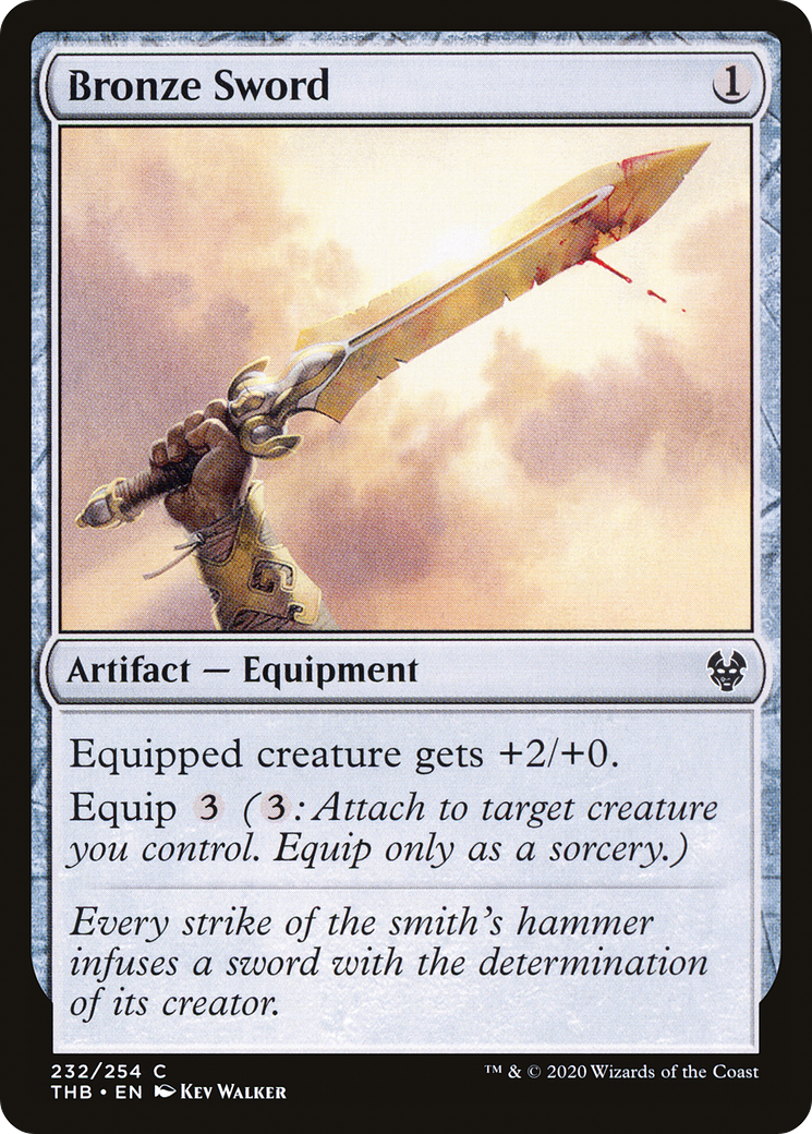 Bronze Sword (THB-232) - Theros Beyond Death - Premium MTG Single from Wizards of the Coast - Just $0.08! Shop now at Game Crave Tournament Store