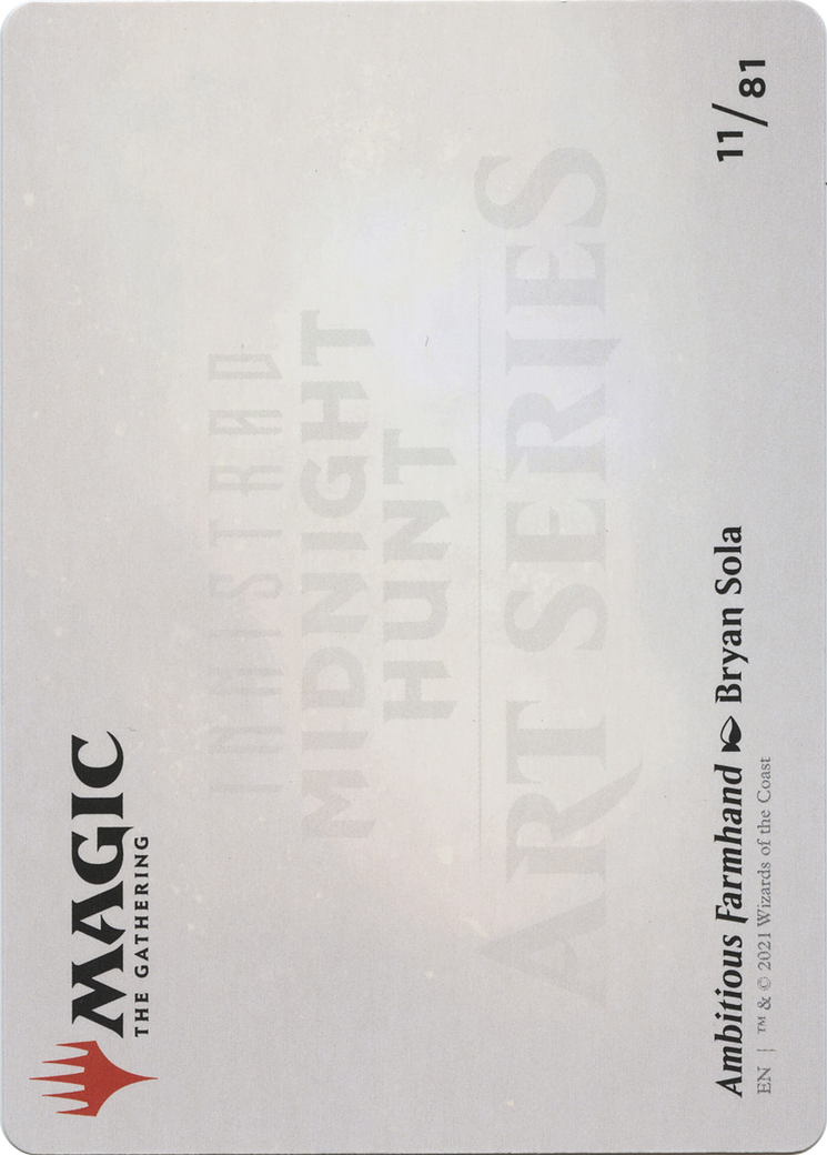 Ambitious Farmhand // Ambitious Farmhand (AMID-011) - Midnight Hunt Art Series (Borderless) Foil - Premium MTG Single from Wizards of the Coast - Just $0! Shop now at Game Crave Tournament Store