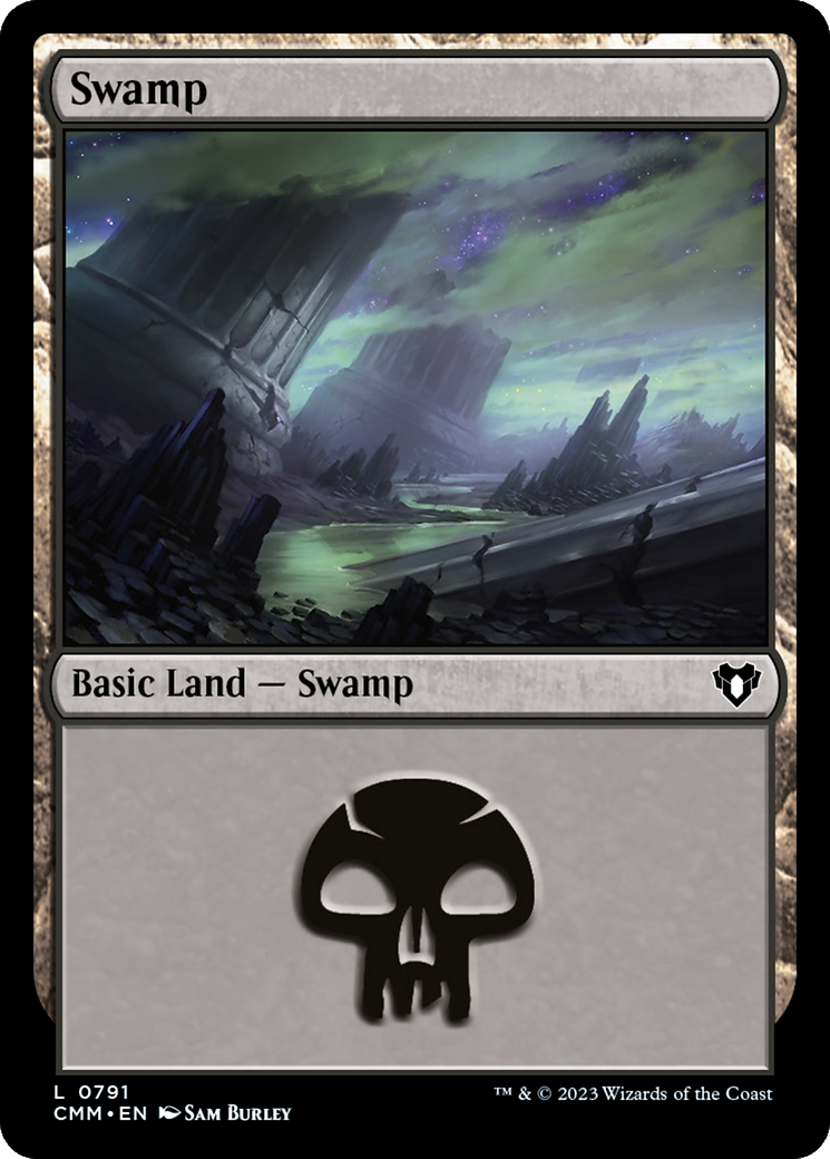 Swamp (CMM-791) - Commander Masters - Premium MTG Single from Wizards of the Coast - Just $0.33! Shop now at Game Crave Tournament Store