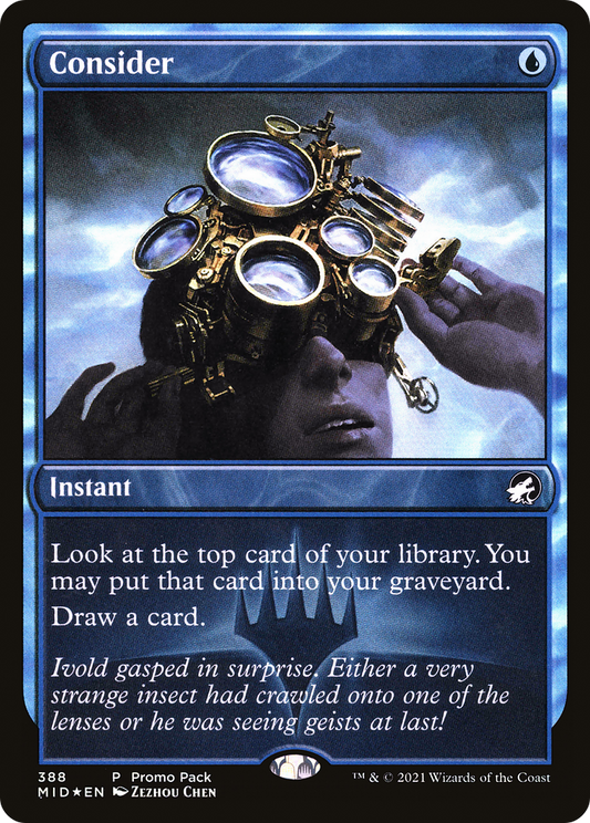Consider (MID-388) - Innistrad: Midnight Hunt Foil - Premium MTG Single from Wizards of the Coast - Just $0.85! Shop now at Game Crave Tournament Store