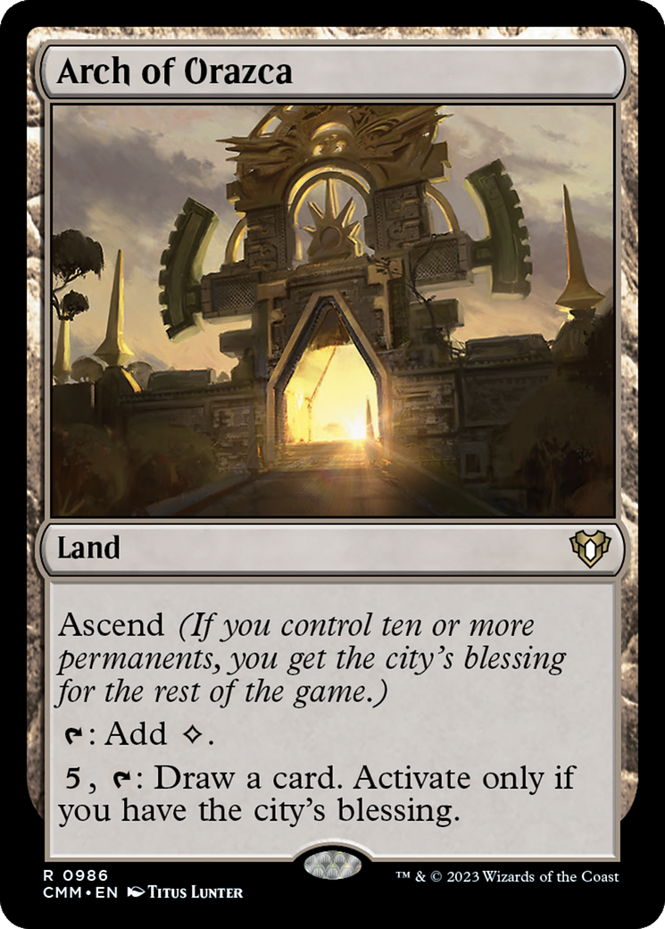 Arch of Orazca (CMM-986) - Commander Masters - Premium MTG Single from Wizards of the Coast - Just $0.08! Shop now at Game Crave Tournament Store