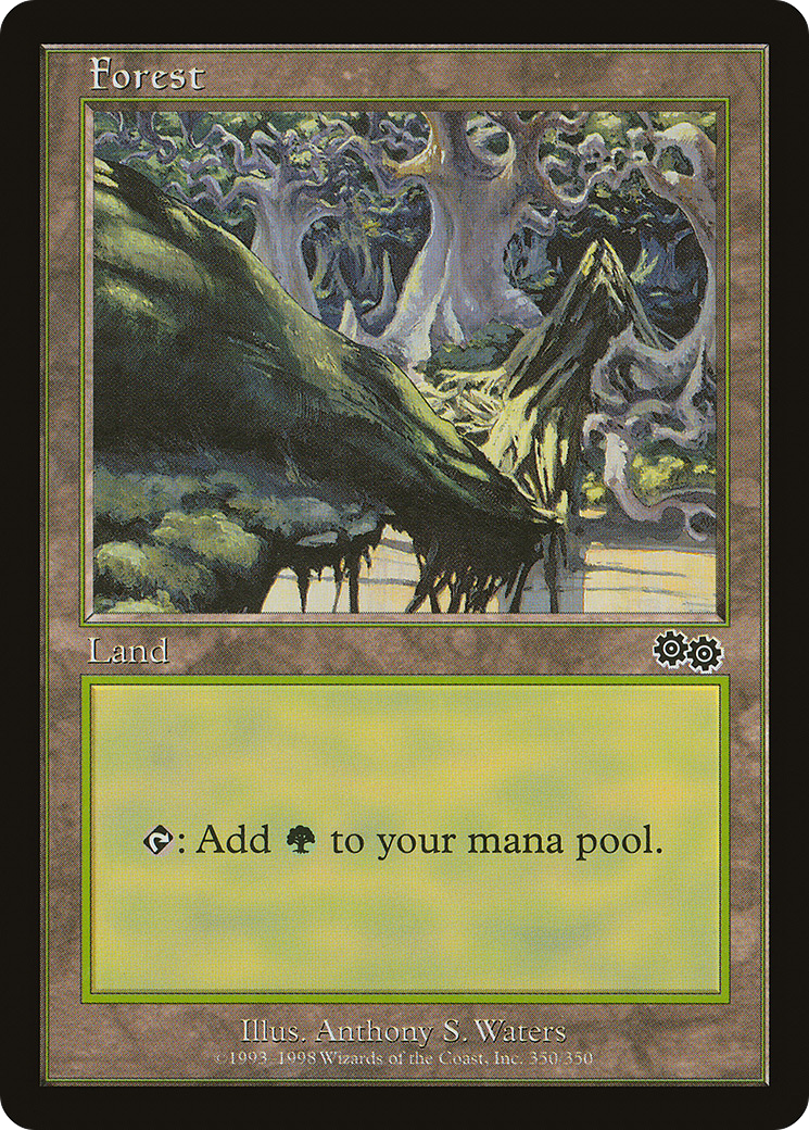 Forest (USG-350) - Urza's Saga - Premium MTG Single from Wizards of the Coast - Just $0.11! Shop now at Game Crave Tournament Store