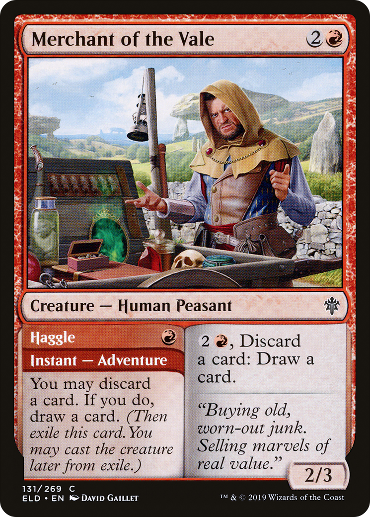 Merchant of the Vale // Haggle (ELD-131) - Throne of Eldraine - Premium MTG Single from Wizards of the Coast - Just $0.08! Shop now at Game Crave Tournament Store