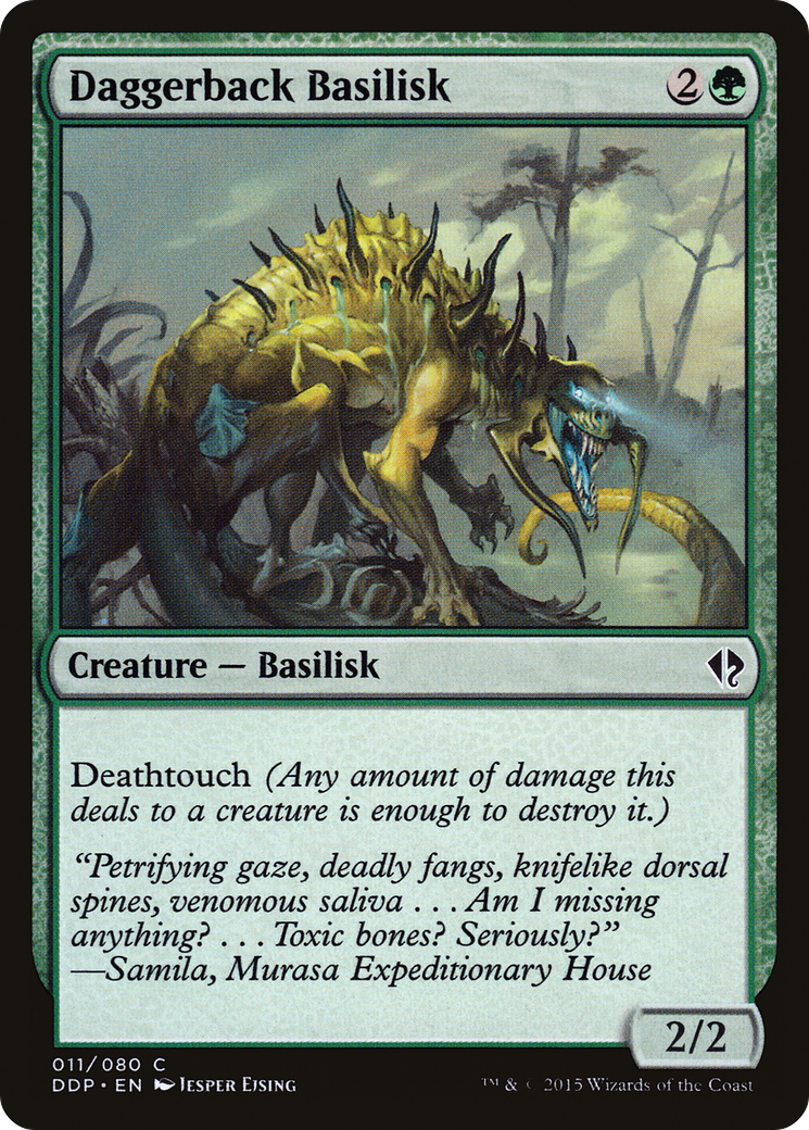 Daggerback Basilisk (DDP-011) - Duel Decks: Zendikar vs. Eldrazi - Premium MTG Single from Wizards of the Coast - Just $0.08! Shop now at Game Crave Tournament Store