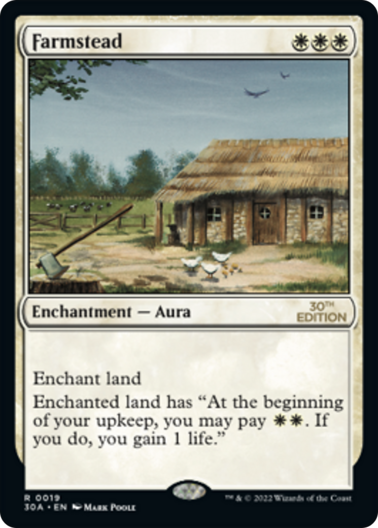 Farmstead (30A-019) - 30th Anniversary Edition - Premium MTG Single from Wizards of the Coast - Just $2.87! Shop now at Game Crave Tournament Store