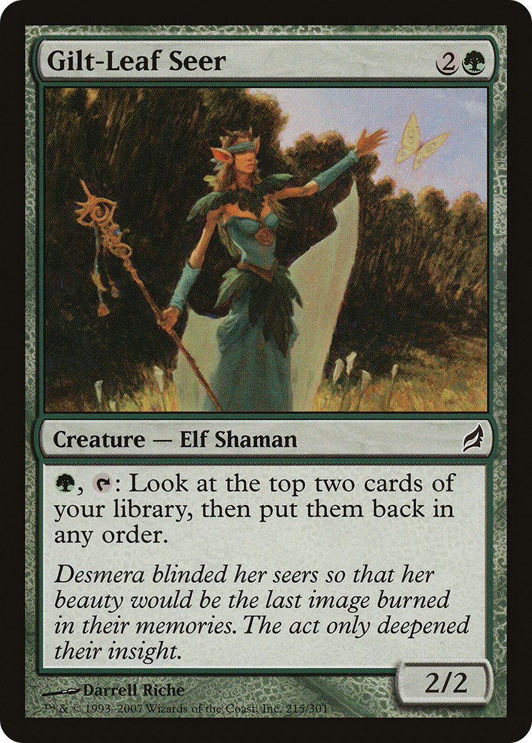 Gilt-Leaf Seer (LRW-215) - Lorwyn - Premium MTG Single from Wizards of the Coast - Just $0.08! Shop now at Game Crave Tournament Store