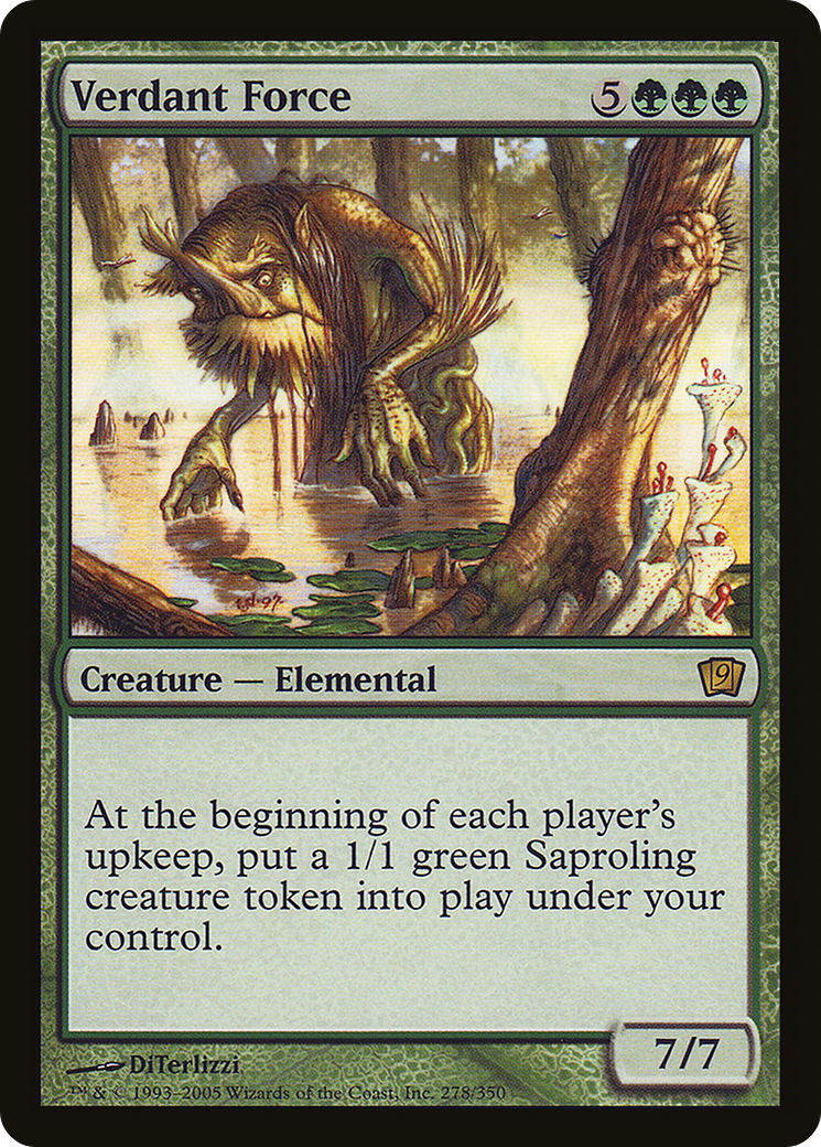 Verdant Force (9ED-278★) - Ninth Edition Foil - Premium MTG Single from Wizards of the Coast - Just $3.33! Shop now at Game Crave Tournament Store