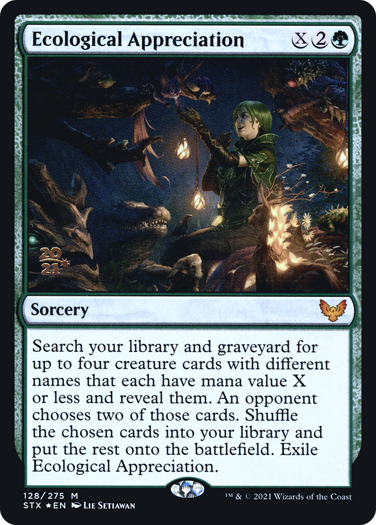 Ecological Appreciation (PSTX-128S) - Strixhaven: School of Mages Promos Foil - Premium MTG Single from Wizards of the Coast - Just $0.74! Shop now at Game Crave Tournament Store