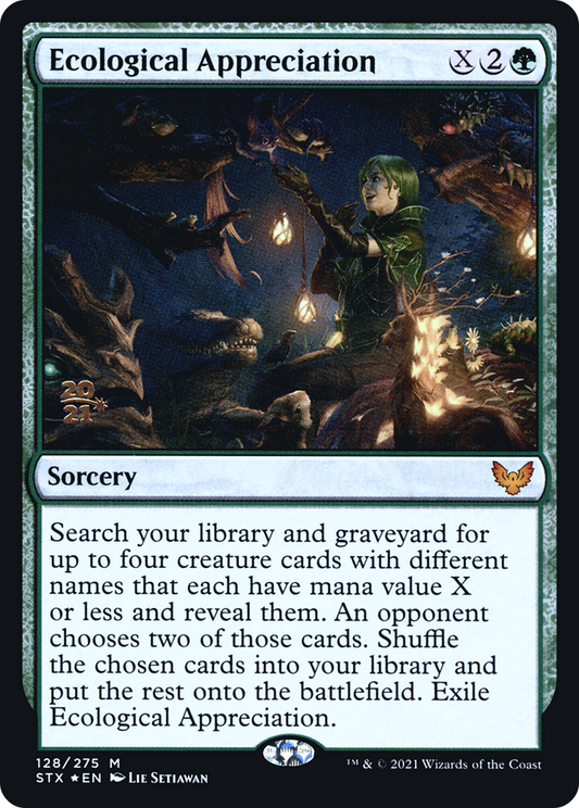 Ecological Appreciation (PSTX-128S) - Strixhaven: School of Mages Promos Foil - Premium MTG Single from Wizards of the Coast - Just $0.74! Shop now at Game Crave Tournament Store