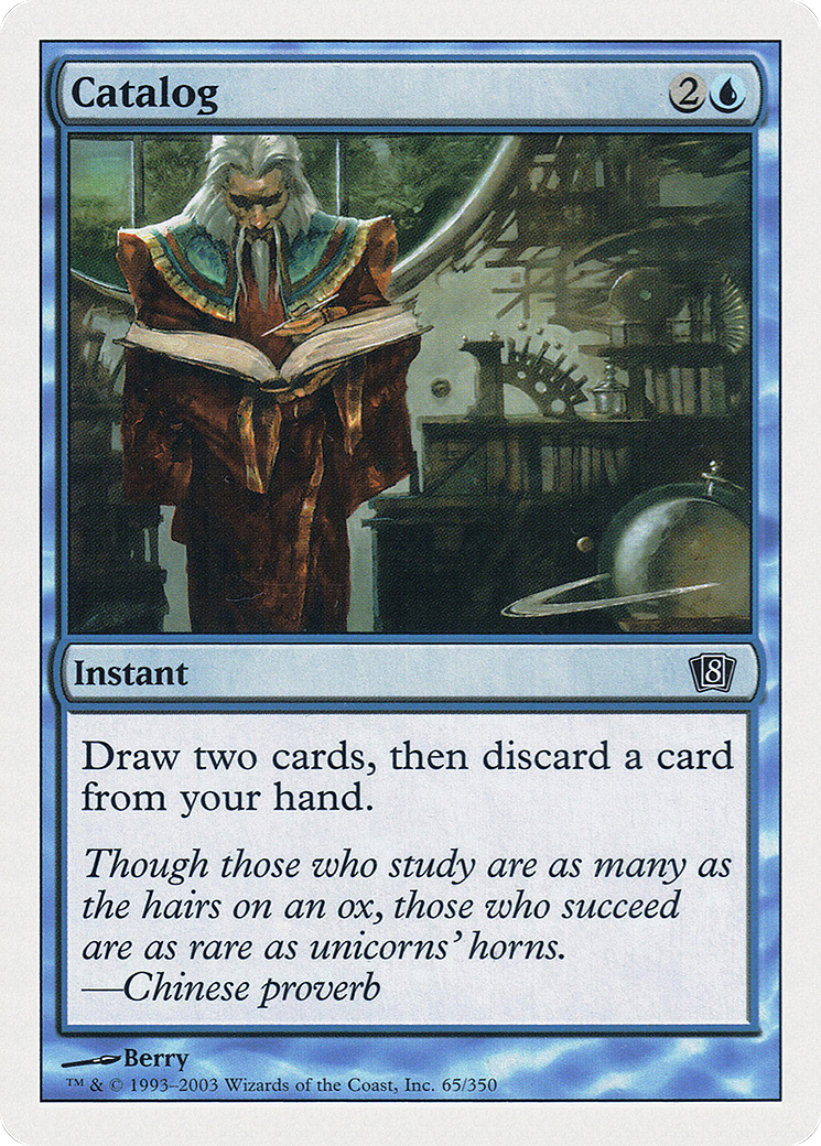 Catalog (8ED-065) - Eighth Edition - Premium MTG Single from Wizards of the Coast - Just $0.08! Shop now at Game Crave Tournament Store