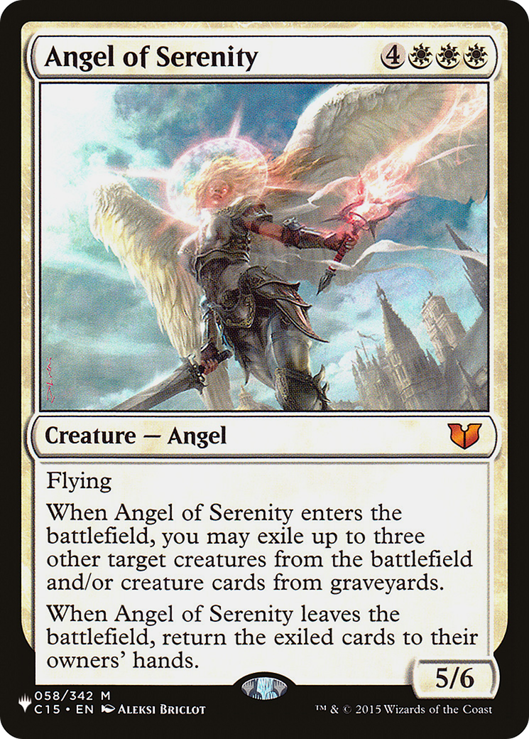 Angel of Serenity (PLIST-405) - The List - Premium MTG Single from Wizards of the Coast - Just $0.15! Shop now at Game Crave Tournament Store