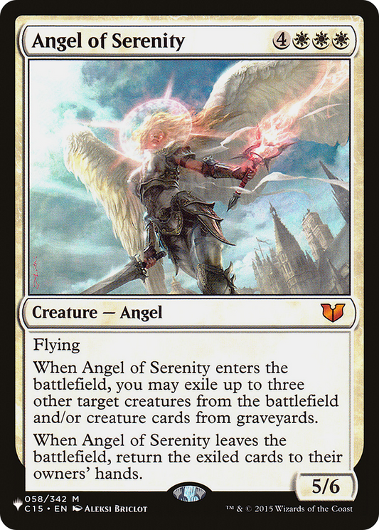 Angel of Serenity (PLIST-405) - The List - Premium MTG Single from Wizards of the Coast - Just $0.15! Shop now at Game Crave Tournament Store