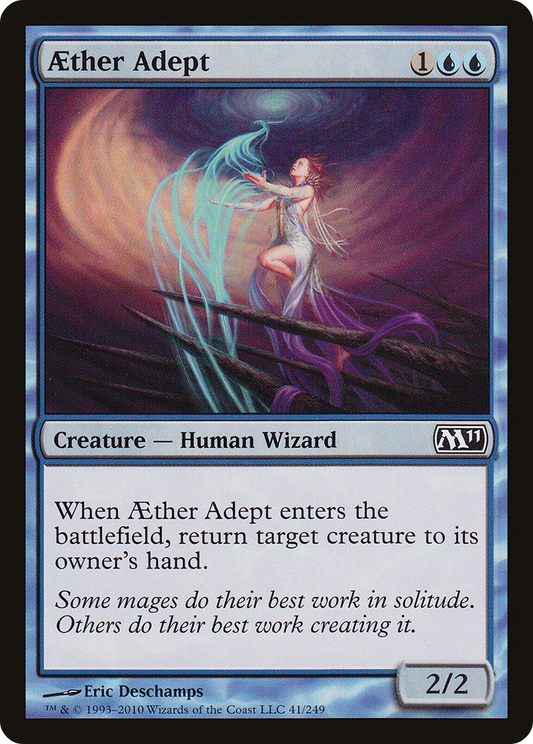 Aether Adept (M11-041) - Magic 2011 Foil - Premium MTG Single from Wizards of the Coast - Just $0.33! Shop now at Game Crave Tournament Store