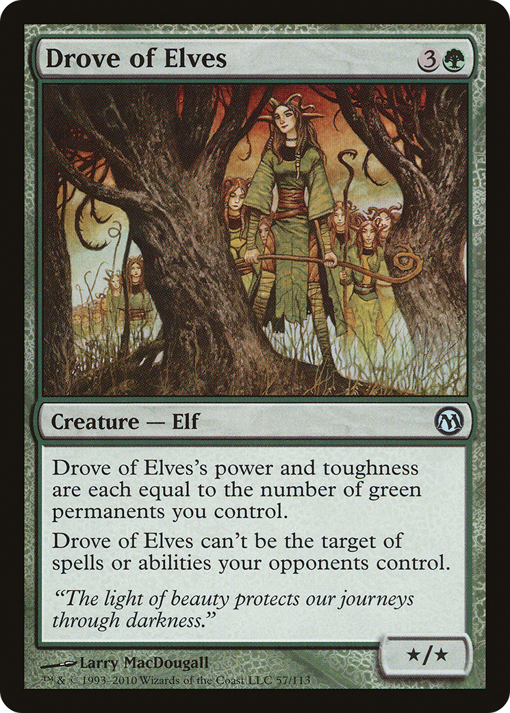 Drove of Elves (DPA-057) - Duels of the Planeswalkers - Premium MTG Single from Wizards of the Coast - Just $0.19! Shop now at Game Crave Tournament Store