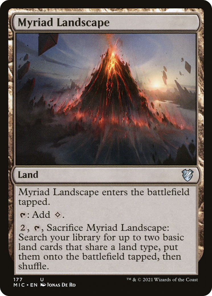 Myriad Landscape (MIC-177) - Midnight Hunt Commander - Premium MTG Single from Wizards of the Coast - Just $0.08! Shop now at Game Crave Tournament Store