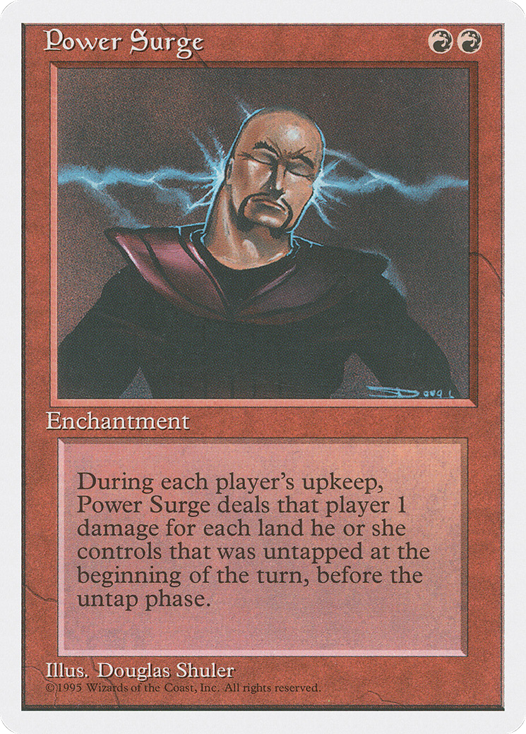 Power Surge (4ED-216) - Fourth Edition - Premium MTG Single from Wizards of the Coast - Just $0.22! Shop now at Game Crave Tournament Store