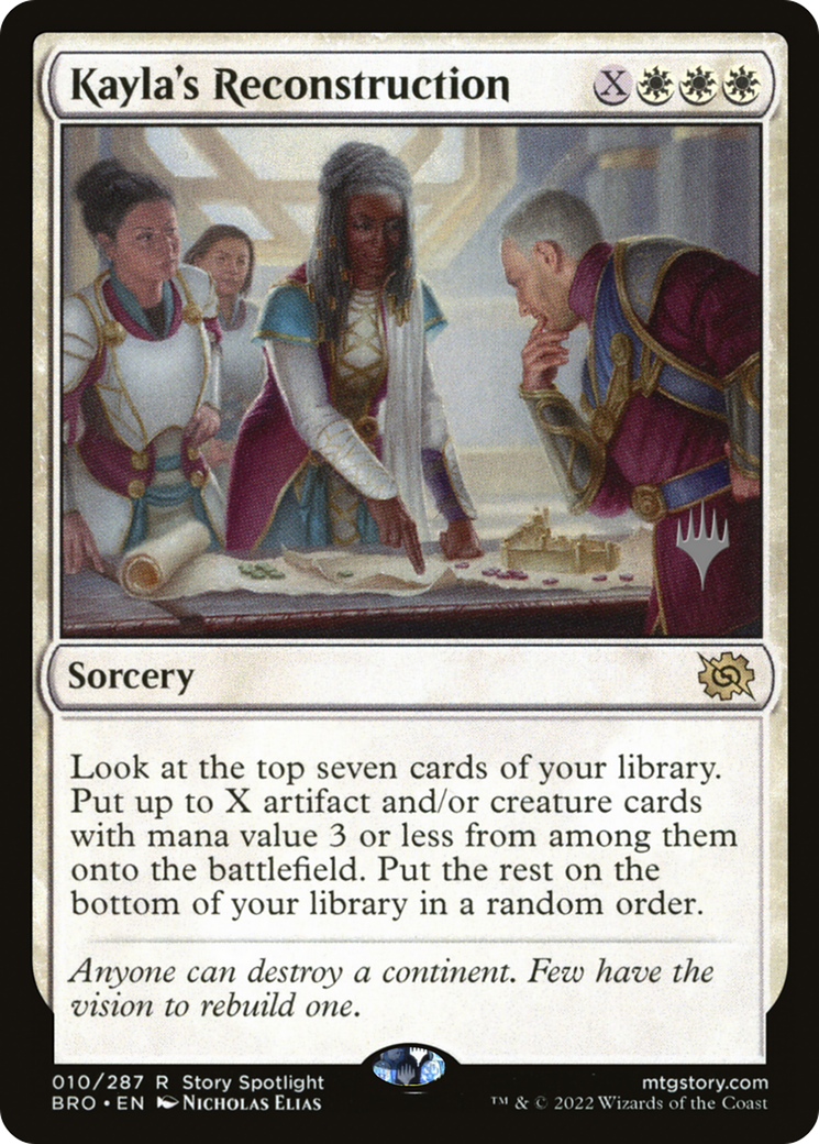 Kayla's Reconstruction (PBRO-10P) - The Brothers' War Promos Foil - Premium MTG Single from Wizards of the Coast - Just $0.11! Shop now at Game Crave Tournament Store
