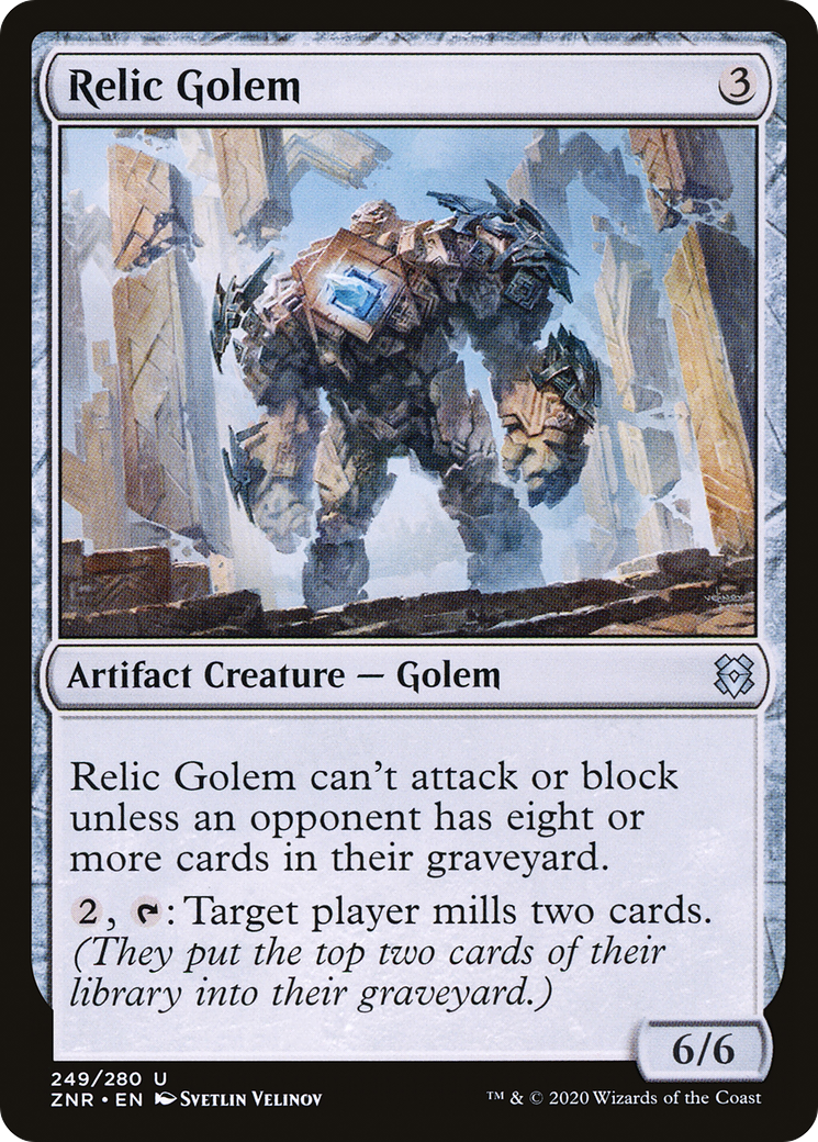 Relic Golem (ZNR-249) - Zendikar Rising - Premium MTG Single from Wizards of the Coast - Just $0.08! Shop now at Game Crave Tournament Store