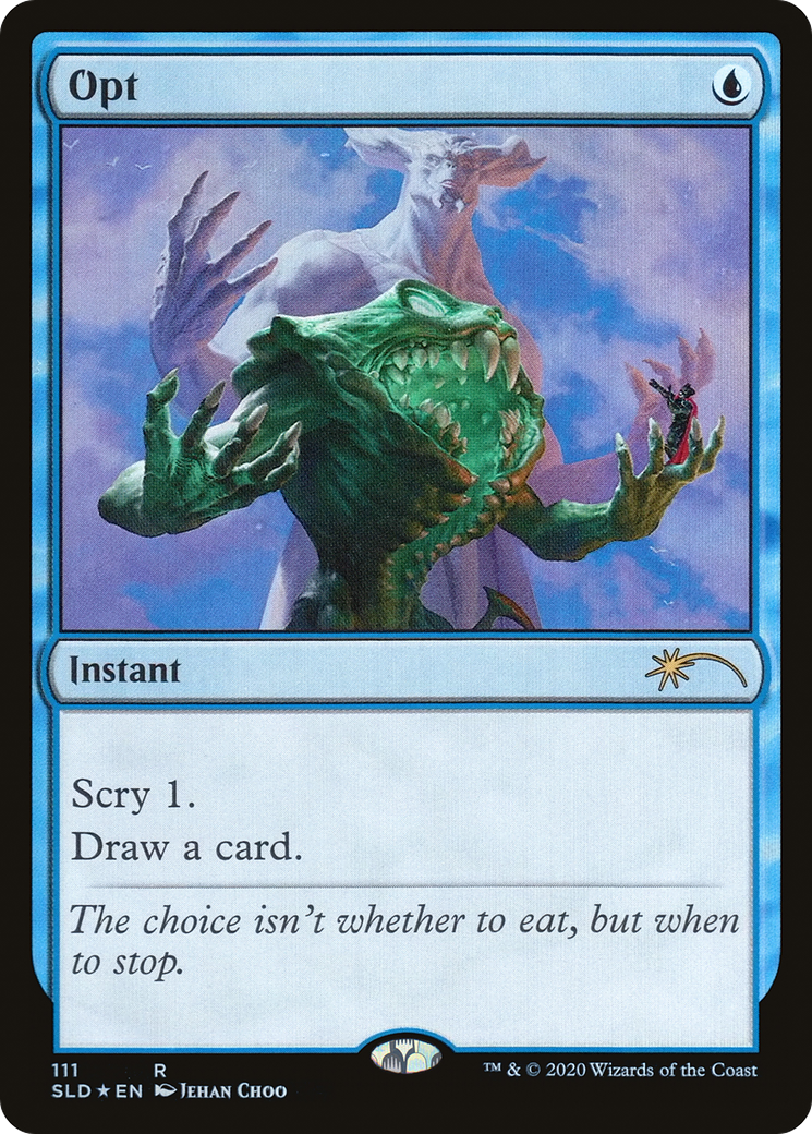 Opt (SLD-111) - Secret Lair Drop - Premium MTG Single from Wizards of the Coast - Just $0.99! Shop now at Game Crave Tournament Store